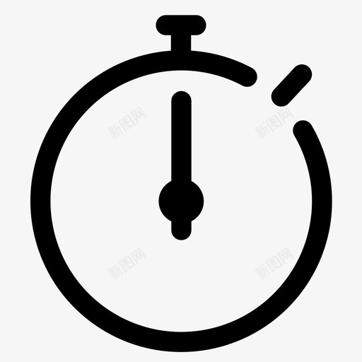 系统_秒表svg_新图网 https://ixintu.com 系统_秒表