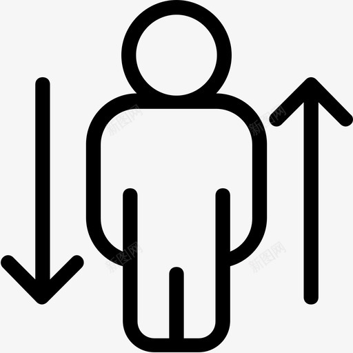 人箭头乘客图标svg_新图网 https://ixintu.com 乘客 人 箭头 酒店平滑线图标