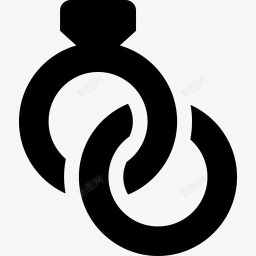 结婚戒指时尚图标svg_新图网 https://ixintu.com 时尚 结婚戒指