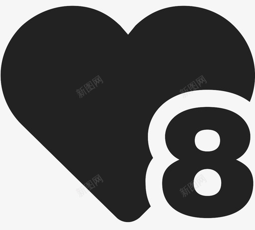 爱心等级8svg_新图网 https://ixintu.com 爱心等级8
