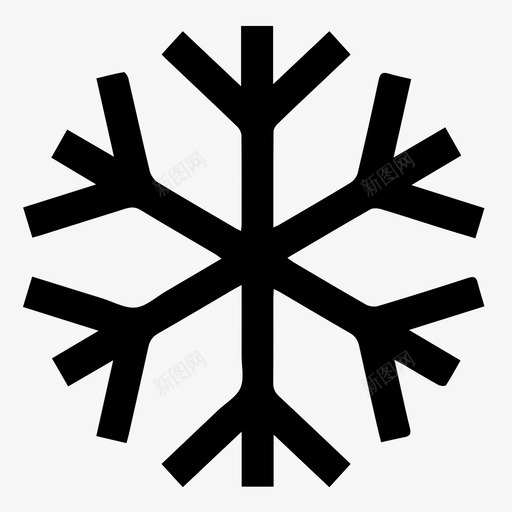 雪花冷冷冻图标svg_新图网 https://ixintu.com 冬季 冷 冷冻 冷冻收藏 雪花