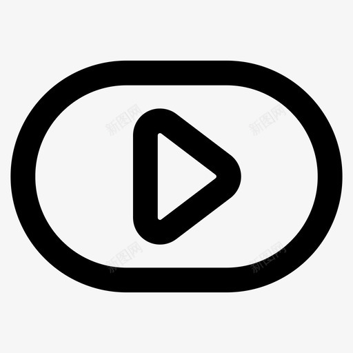 视频基本界面图标svg_新图网 https://ixintu.com 素材基本界面 视频