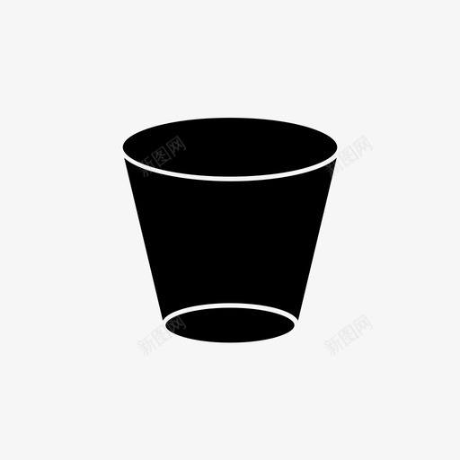 杯子玻璃纸图标svg_新图网 https://ixintu.com 塑料 杯子 玻璃 纸