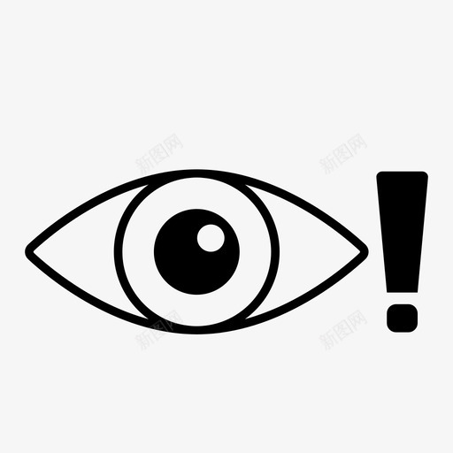 惊讶的眼睛发现眼睛图标svg_新图网 https://ixintu.com 发现 惊讶的眼睛 眼睛