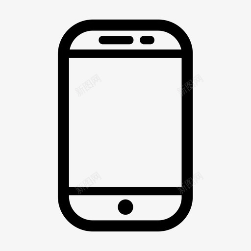 智能手机小工具iphone图标svg_新图网 https://ixintu.com iphone 小工具 手机 智能手机 科技