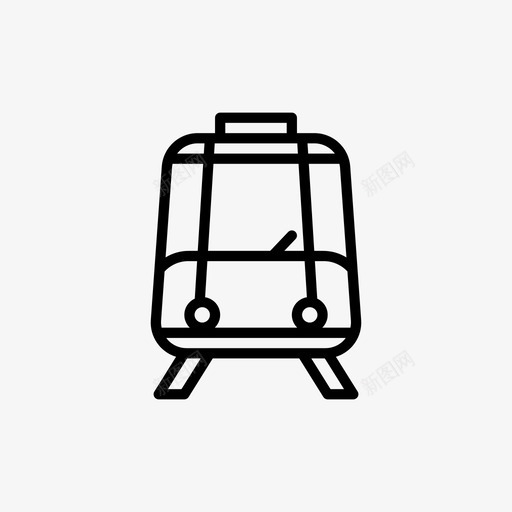 机场单轨航站楼火车图标svg_新图网 https://ixintu.com 交通 旅行 机场单轨 火车 航站楼