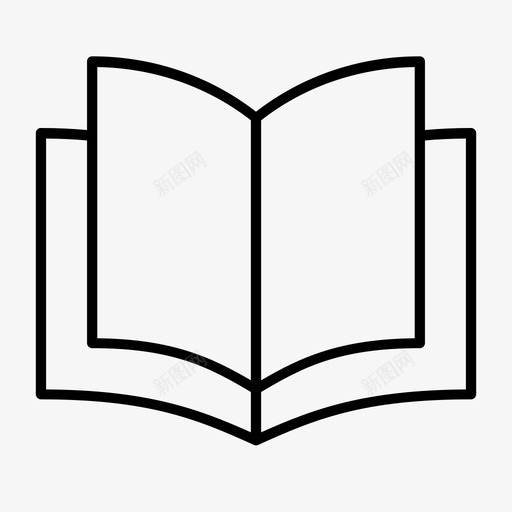 书籍学习文学图标svg_新图网 https://ixintu.com 书籍 学习 开放 教育 文学 阅读