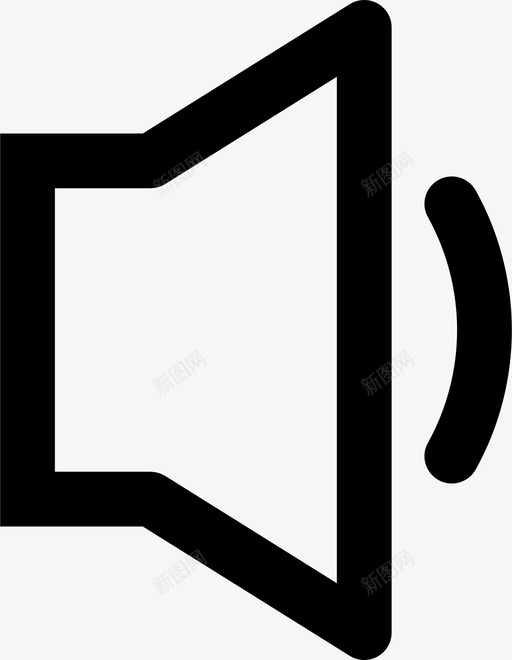 低音量耳朵听图标svg_新图网 https://ixintu.com 低音量 听 声音 扬声器 用户界面 耳朵