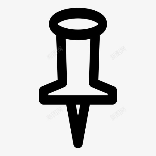 图钉纸张标签图标svg_新图网 https://ixintu.com 图钉 标签 纸张