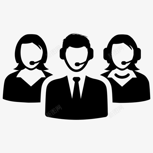 客户服务沟通联系我们图标svg_新图网 https://ixintu.com 客户支持 客户服务 沟通 联系我们