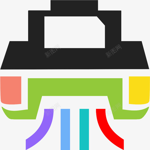 碎纸机销毁清除图标svg_新图网 https://ixintu.com 清除 碎纸机 销毁