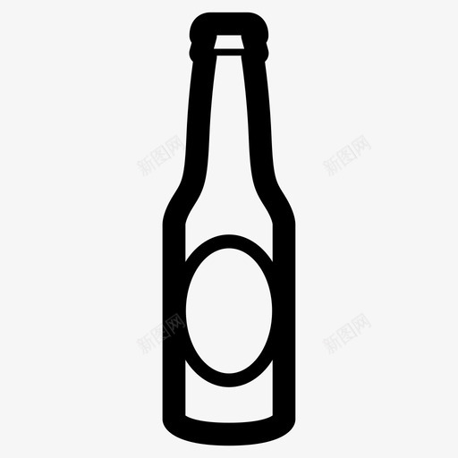 啤酒瓶酒精饮料图标svg_新图网 https://ixintu.com 啤酒瓶 塔奎萨酒 酒精 饮料