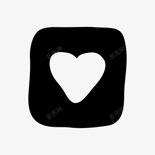 心盒手绘素描图标svg_新图网 https://ixintu.com 心盒 手绘 手绘材料设计图标 素描