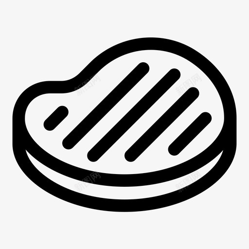 牛排食物烤牛排图标svg_新图网 https://ixintu.com 烤牛排 牛排 纯系 肉 食物