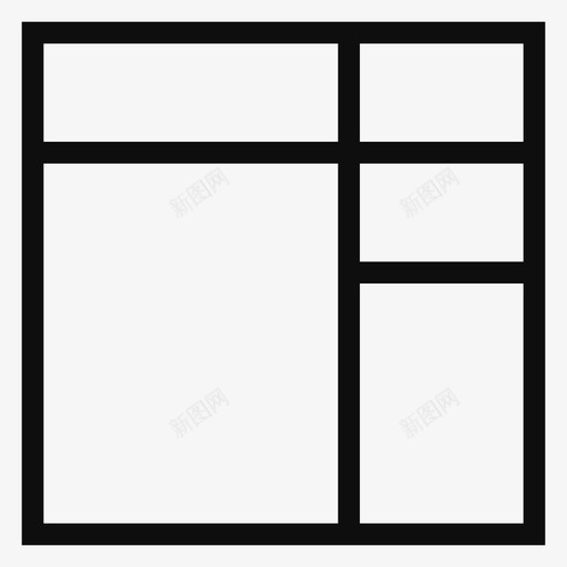 布局界面页面图标svg_新图网 https://ixintu.com web 布局 布局线图标 幻灯片 模板 界面 页面