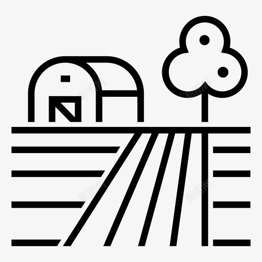 农场农业谷仓图标svg_新图网 https://ixintu.com 乡村 农业 农业i 农场 谷仓