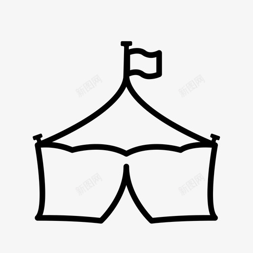 马戏团嘉年华派对图标svg_新图网 https://ixintu.com 嘉年华 帐篷 派对 生活笔记 马戏团