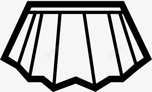 裙子短svg_新图网 https://ixintu.com 裙子短