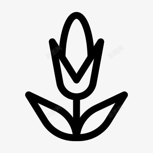 玉米农作物农业图标svg_新图网 https://ixintu.com 农业 农作物 植物 玉米