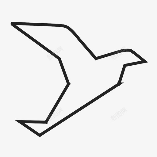 鸽子-1svg_新图网 https://ixintu.com 鸽子-1