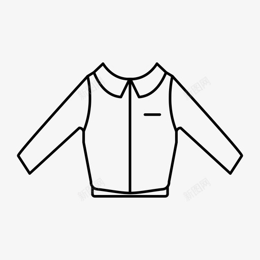 夹克衣服长袖图标svg_新图网 https://ixintu.com 夹克 衣服 衬衫 长袖