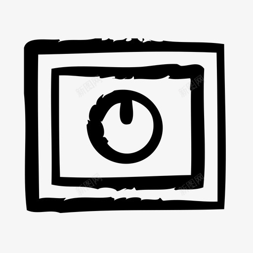 保险箱设备电子设备图标svg_新图网 https://ixintu.com 保险箱 小工具 电子设备 硬件 草图 设备