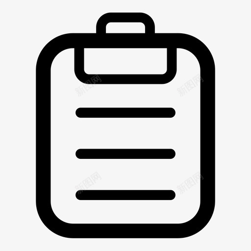 记事本笔记书写图标svg_新图网 https://ixintu.com 书写 笔记 线性正方形 记事本