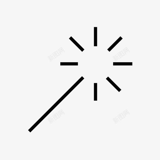 魔杖图标svg_新图网 https://ixintu.com 魔杖