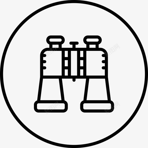 双筒望远镜镜头搜索图标svg_新图网 https://ixintu.com 双筒望远镜 变焦 夏季圆形线条 手表 搜索 镜头