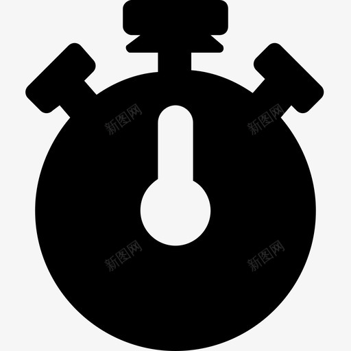 秒表计时器倒计时图标svg_新图网 https://ixintu.com 倒计时 学校和教育字形图标 秒表 计时器 速度
