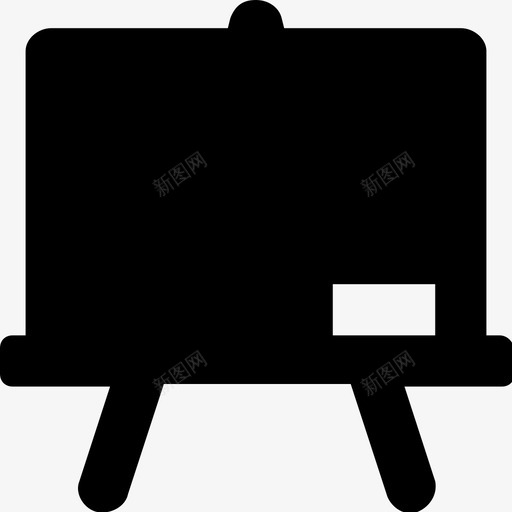 白板黑板教室图标svg_新图网 https://ixintu.com 学校和教育字形图标 教室 画架 白板 黑板