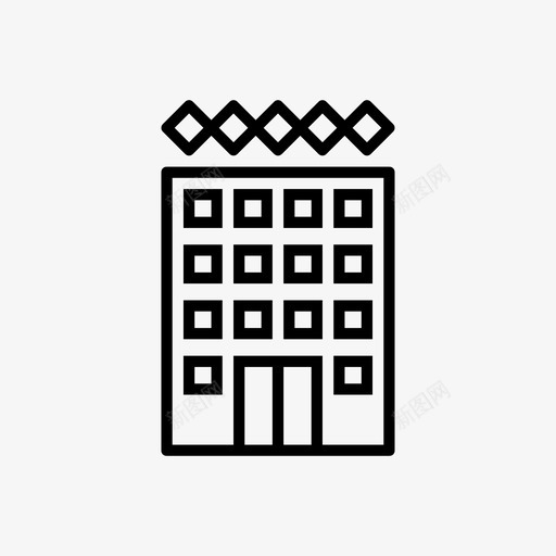 酒店夏季假期图标svg_新图网 https://ixintu.com 假期 夏季 夏季卷1 酒店