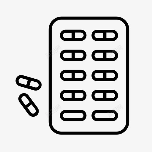 药片老年护理药物图标svg_新图网 https://ixintu.com 处方 老年护理 药片 药物 退休