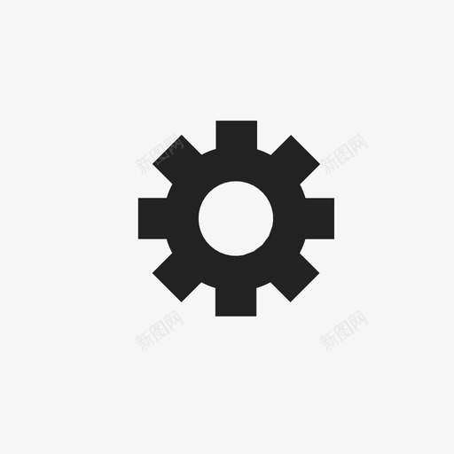 齿轮设置用户界面图标svg_新图网 https://ixintu.com 用户界面 设置 齿轮
