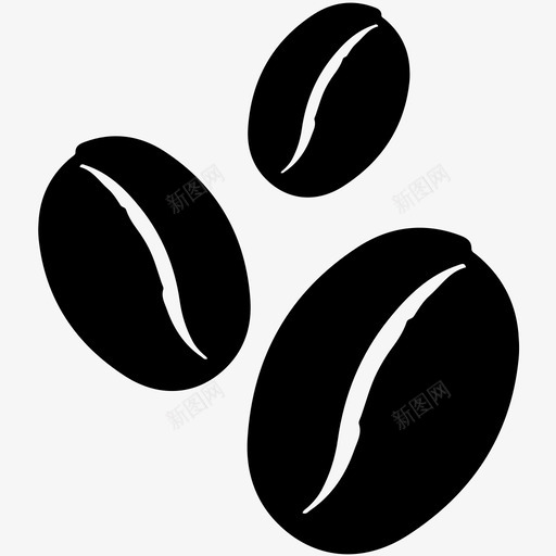 咖啡豆浓缩咖啡涂鸦咖啡馆图标svg_新图网 https://ixintu.com 咖啡豆 浓缩咖啡 涂鸦咖啡馆