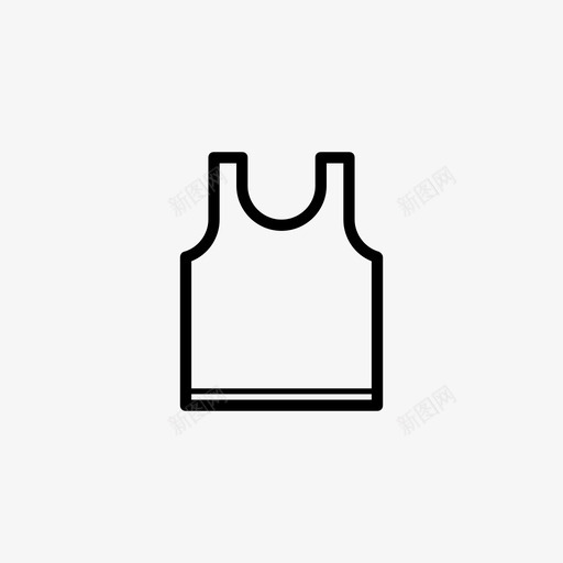 衬衫夏季背心图标svg_新图网 https://ixintu.com 夏季 夏季卷1 背心 衬衫
