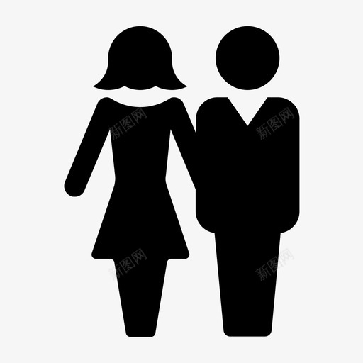 夫妇先生女士图标svg_新图网 https://ixintu.com 人们 先生 夫妇 女士