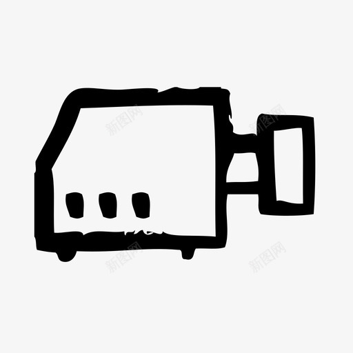 投影仪设备电子图标svg_新图网 https://ixintu.com 小工具 投影仪 电子 硬件 草图 设备