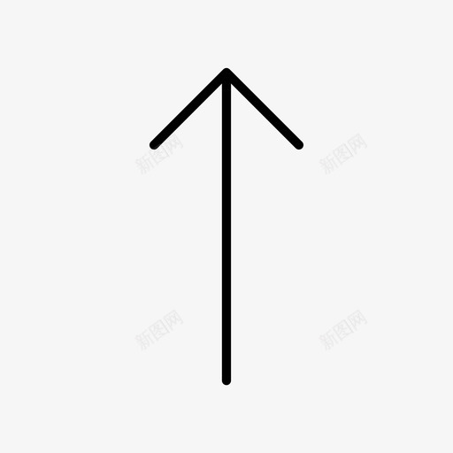 上箭头方向导向图标svg_新图网 https://ixintu.com 上箭头 导向 方向