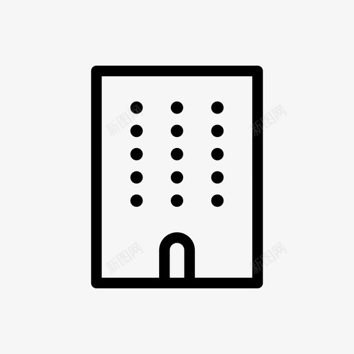 公寓大厦住宅图标svg_新图网 https://ixintu.com 住宅 公寓 大厦 摩天大楼 短住公寓 高层