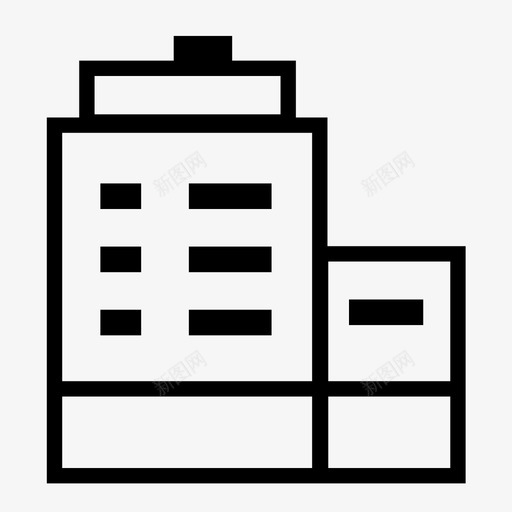 775-单线,高楼svg_新图网 https://ixintu.com 775-单线,高楼