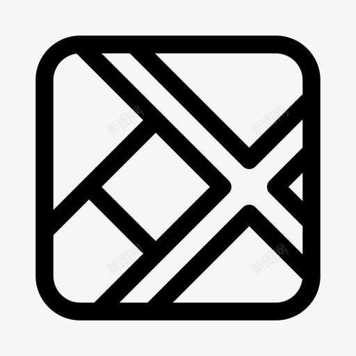 地图应用地理定位图标svg_新图网 https://ixintu.com 地图 地理定位 导航 应用 服务 纯线路