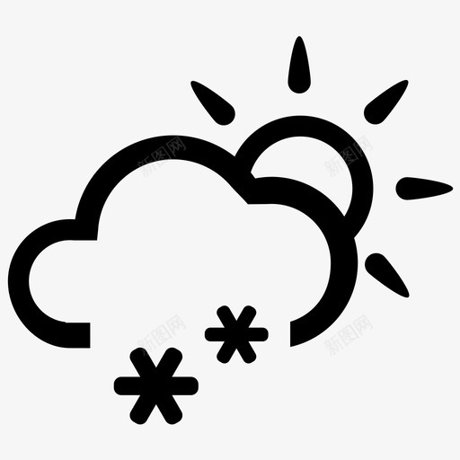 阵雪(白天)svg_新图网 https://ixintu.com 阵雪(白天)