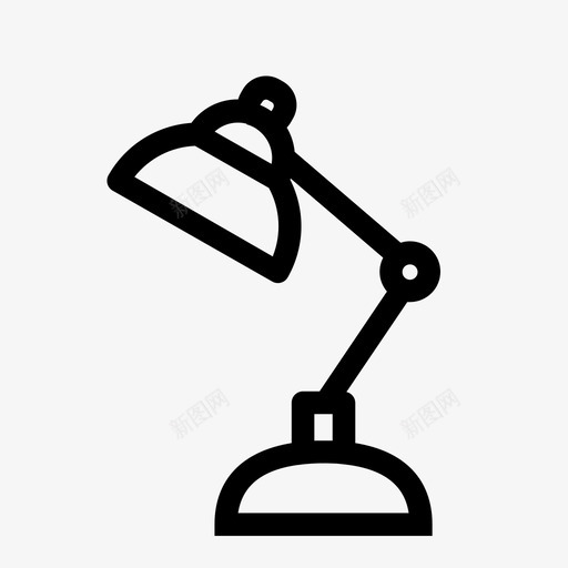 灯桌子夜图标svg_新图网 https://ixintu.com 夜 孩子 桌子 灯 站