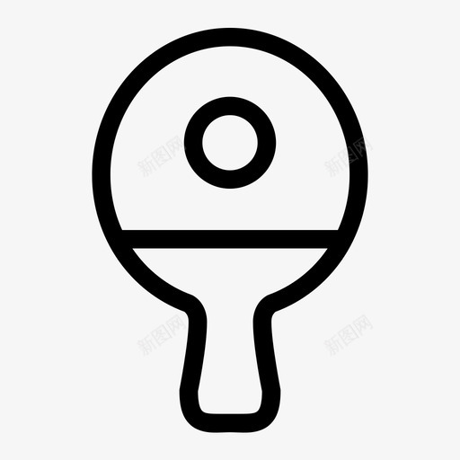 乒乓球游戏玩耍图标svg_新图网 https://ixintu.com 乒乓球 游戏 玩耍 运动