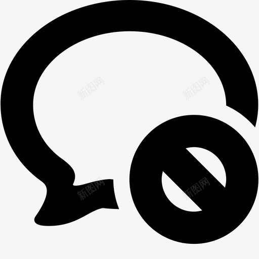 禁言_linesvg_新图网 https://ixintu.com 禁言_line