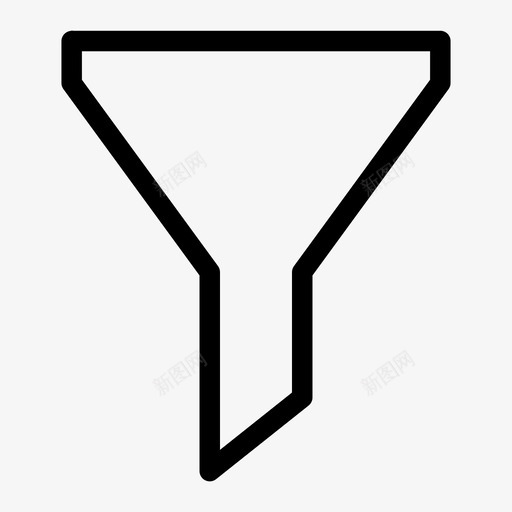 过滤器过滤结果漏斗图标svg_新图网 https://ixintu.com 分类 厨房过滤器 漏斗 过滤器 过滤结果