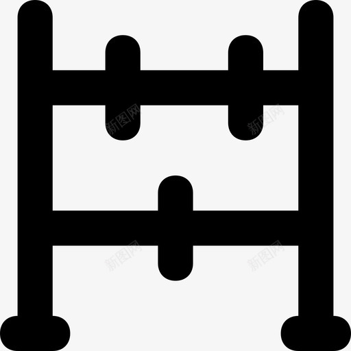 算盘珠子计数图标svg_新图网 https://ixintu.com 教育平滑线图标 数学 珠子 算盘 计数 计数框
