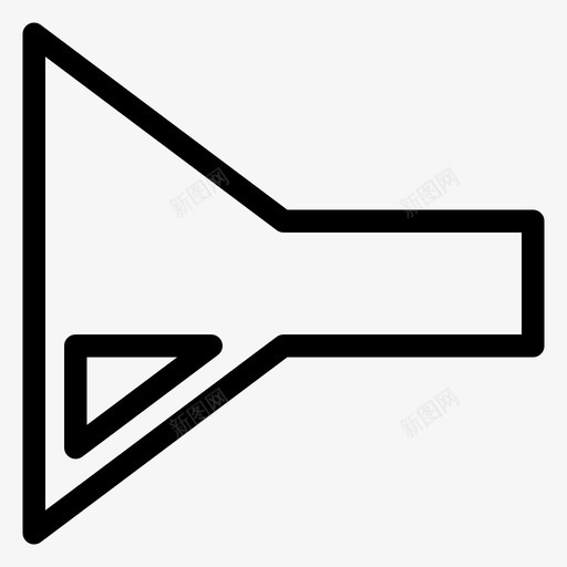 锥形瓶化学玻璃器皿图标svg_新图网 https://ixintu.com 化学 实验室 教育 玻璃器皿 科学 锥形瓶