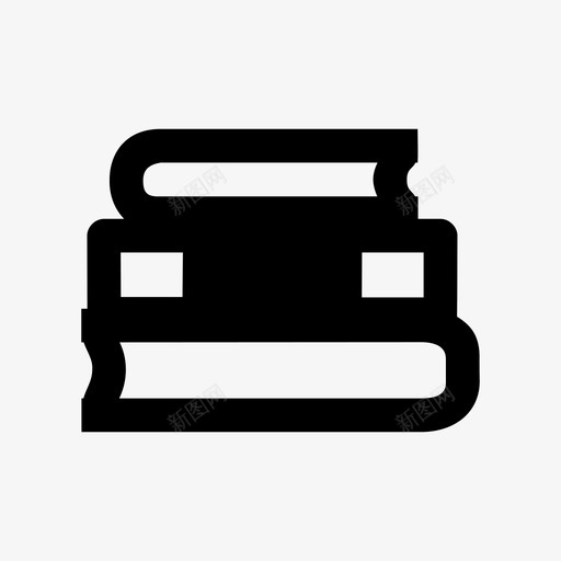 书籍书签藏书图标svg_新图网 https://ixintu.com 书签 书籍 图书馆 封面 日记 藏书